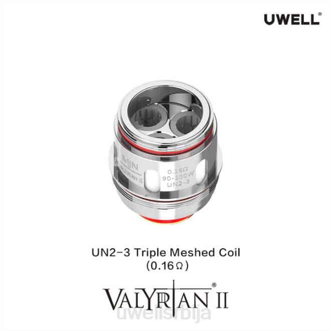 UWELL VALYRIAN 2 заменски намотаји (2 пакета) ун2 дуал месх 0.14охм 4TVT29 | UWELL STORE