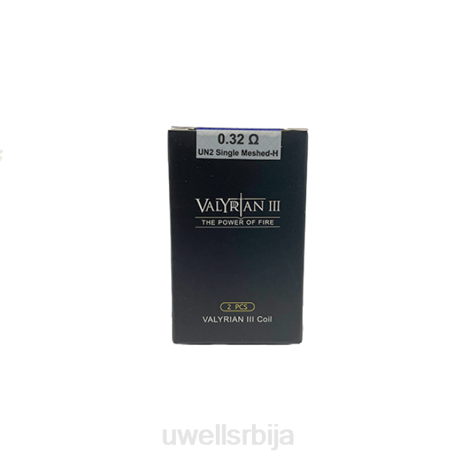 UWELL VALYRIAN 3 заменски калемови | 2 пакет сс316л 0.32охм 4TVT21 | UWELL SRBIJA